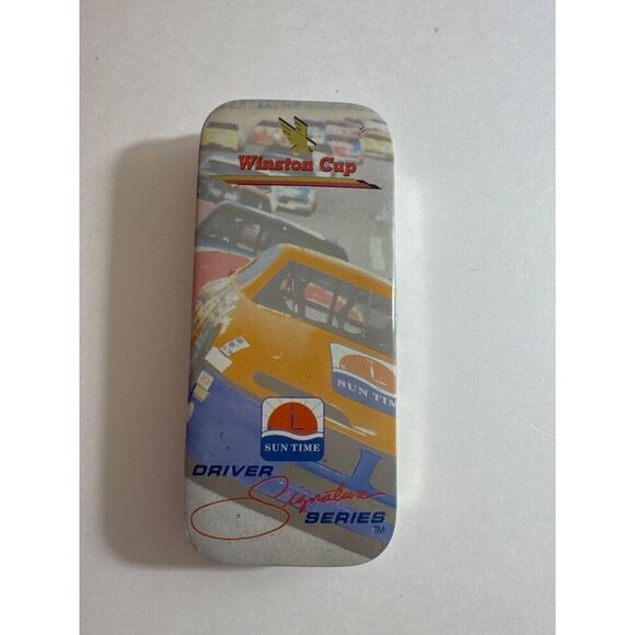 Sun Time Winston Cup Driver Signature Series Watch Gold Case Black Strap NIB - Picture 4 of 5